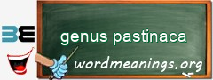 WordMeaning blackboard for genus pastinaca